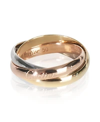 Pre-Owned Cartier 3-Tone Gold Small Model Trinity Ring