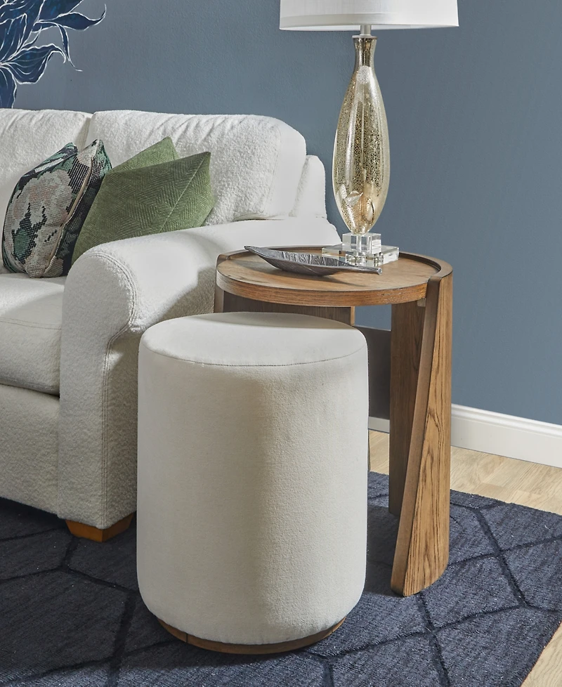 Cayden 20" Fabric End Table Pouf