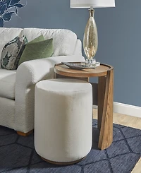 Cayden 20" Fabric End Table Pouf