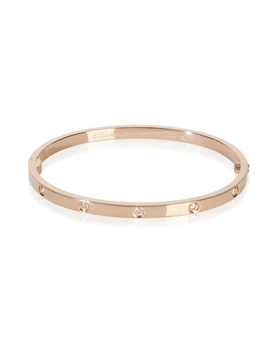 Pre-Owned Cartier Rose Gold Diamond Small Model Love Bracelet
