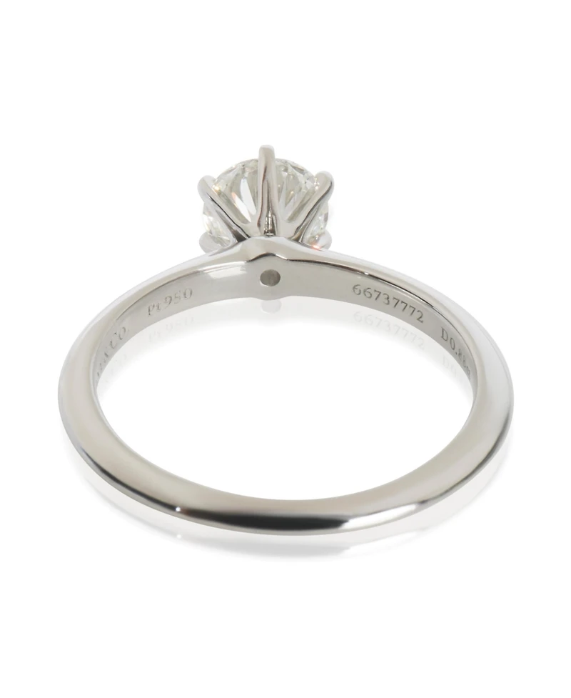 Pre-Owned Tiffany & Co 0.88 ct Round Brilliant Diamond Engagement Ring