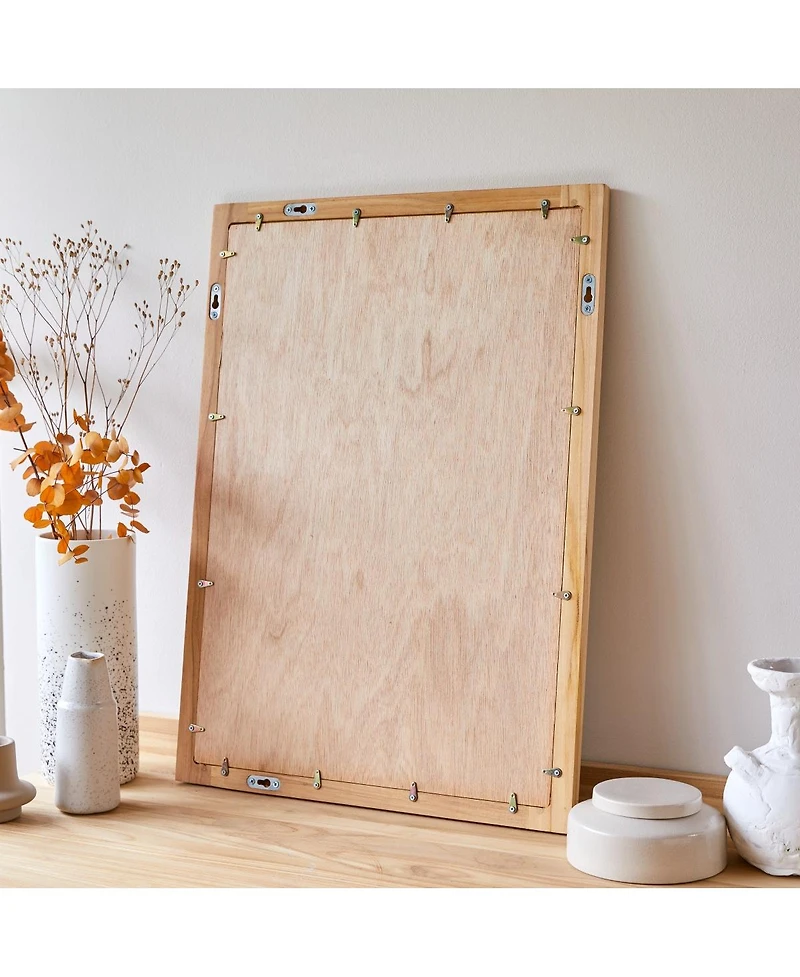 Tikamoon Solid Teak Framed Mirror Bathroom Living Room