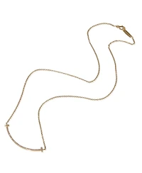Pre-Owned Tiffany & Co Yellow Gold Diamond Small Model Tiffany T Necklace
