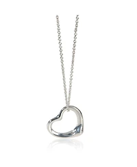 Pre-Owned Tiffany & Co Sterling Silver Elsa Peretti Open Heart Pendant