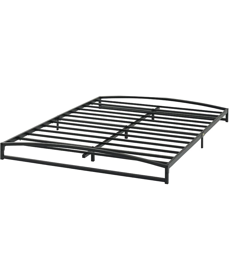 gaomon Simple Upholstered Panel Bed Frame, Modern Bed Base with Comfortable Headboard