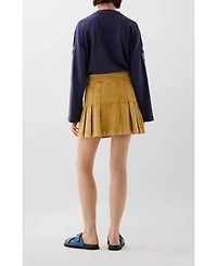 Scalpers Women's Washed Mini Denim Skirt