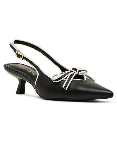 Madden Girl Women's Kenny Bow Slingback Pumps