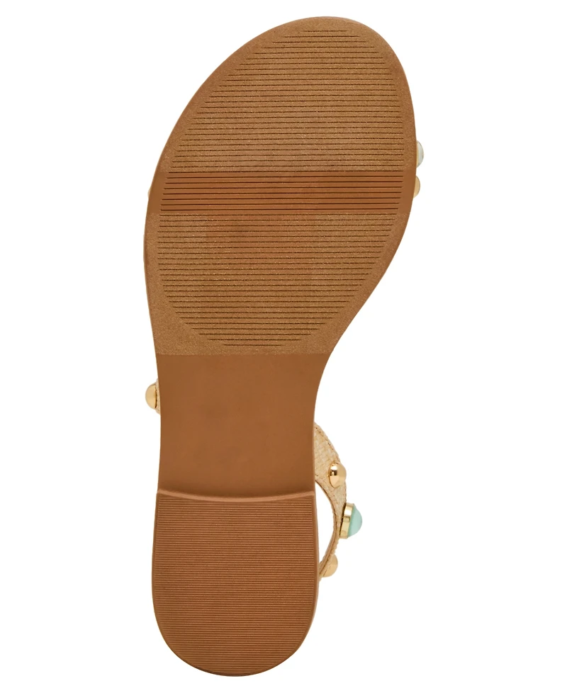 Madden Girl Women's Witty Embellished Strappy Flat Sandals