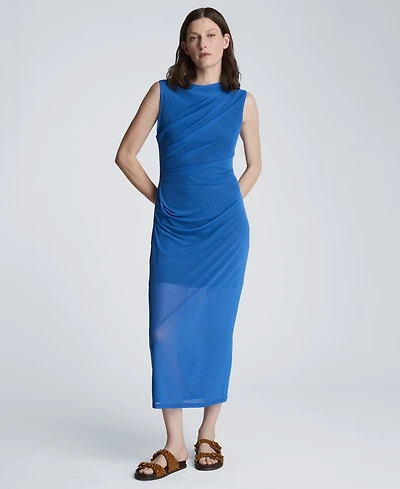 Kenneth Cole Women's Draped Detailed Modern Midi Dress