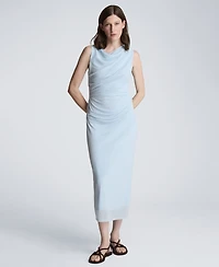 Kenneth Cole Women's Draped Detailed Modern Midi Dress