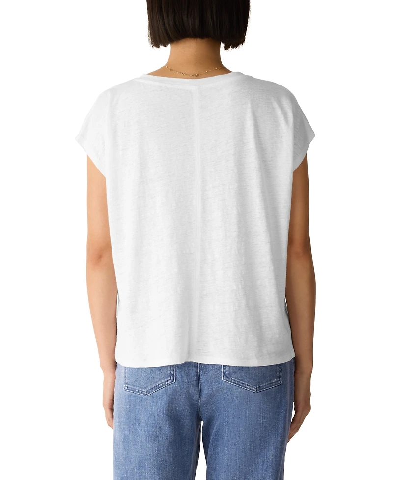 Eileen Fisher Women's Jersey V-Neck Square T-Shirt