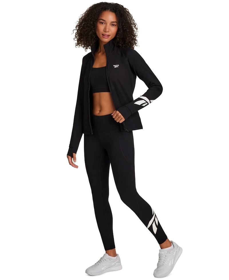 Reebok Women's Long-Sleeve Slim-Fit Zipper Jacket