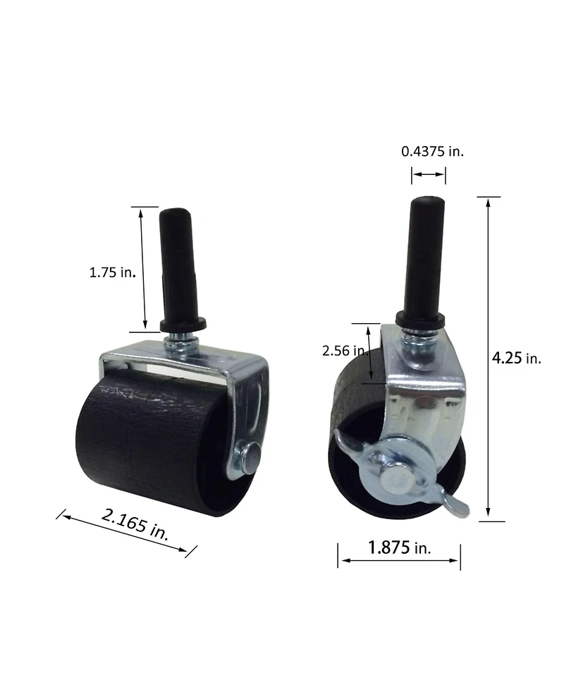 Kings Brand Furniture Replacement Caster Wheels