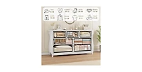 gaomon Dresser for Bedroom, Modern Wood 7 Drawer Dresser with Ring Pull Handles