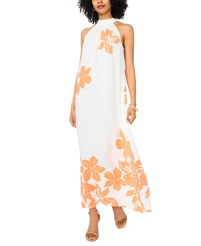 Vince Camuto Women's Halter High-Neck Maxi Dress