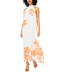 Vince Camuto Women's Halter High-Neck Maxi Dress