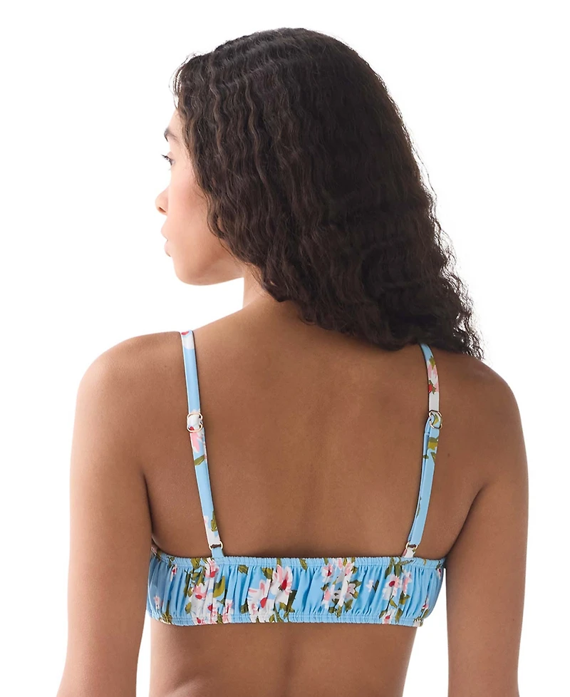 kate spade new york Women's Straight Neck Shirred Bralette Top