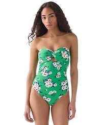 kate spade new york Women's Bandeau Neck One-Piece Swimsuit