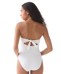 kate spade new york Women's Bandeau Neck One-Piece Swimsuit