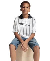 Tommy Hilfiger Boys' 2T-7 Varsity Regular Fit Denim Shorts
