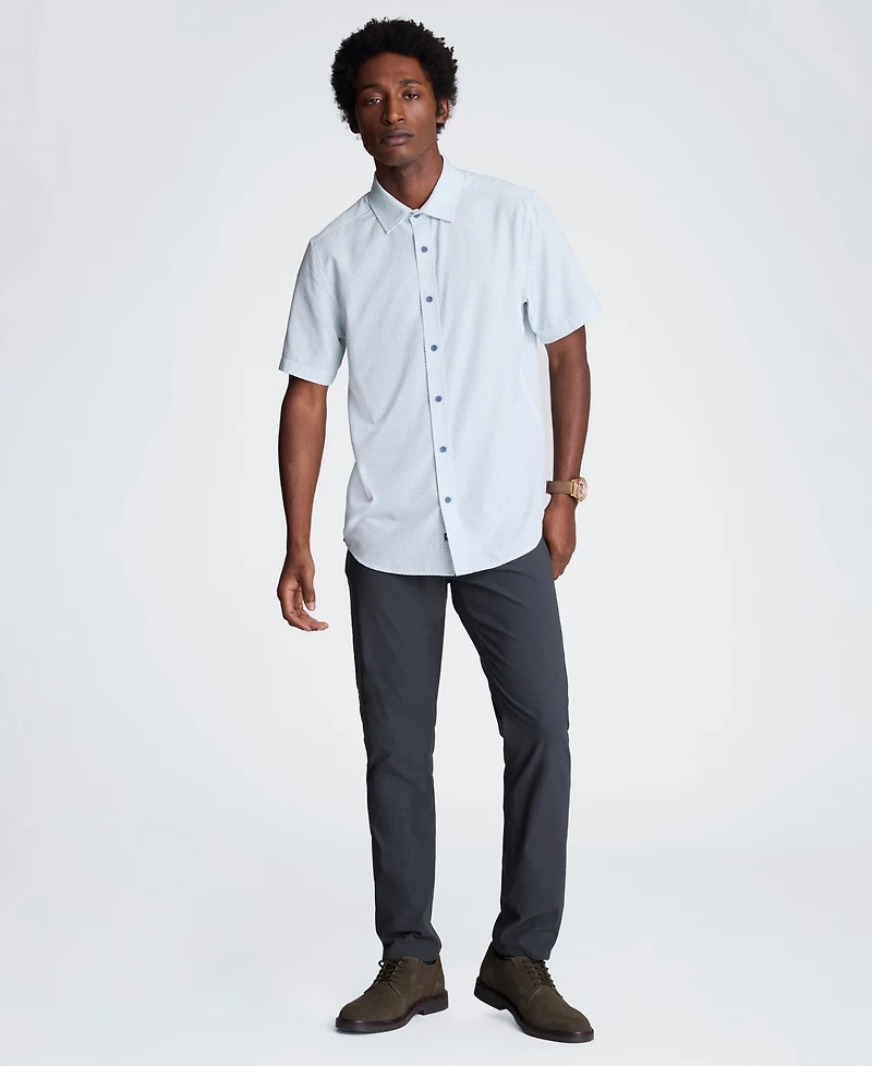 Kenneth Cole Men's Slim Fit Short-Sleeve Shirt