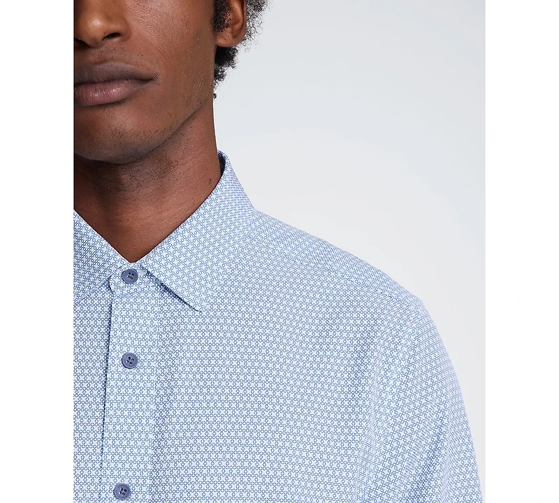 Kenneth Cole Men's Slim Fit Point Collar Button-Down Shirt