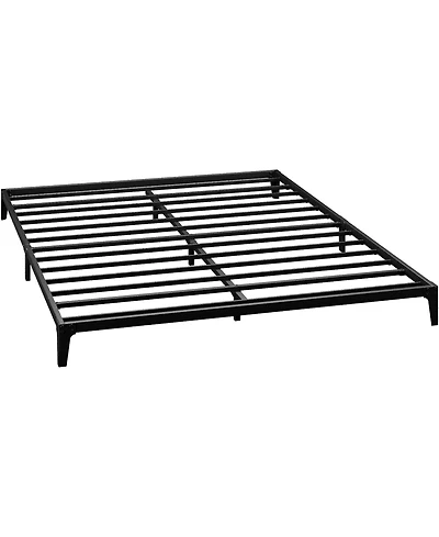 gaomon 6 Inch Full Metal Platform Bed Frame Modern Design Steel Slats Noise Free Easy Assembly No Box Spring Matte