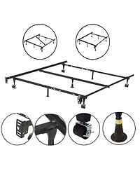Kings Brand Furniture Twin Metal Bed Frame Center Support