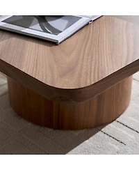 Streamdale Furniture Square Coffee Table, Modern Design for Living Room Use