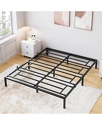 gaomon Metal Platform Bed Frame Heavy Duty Quiet Bed With Storage Steel Slats No Box Spring Required