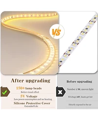 gaomon Floating Bed Frame with Smart Led Upholstery Diamond Headboard Wood Slats No Box Spring Needed Noise Free Easy.