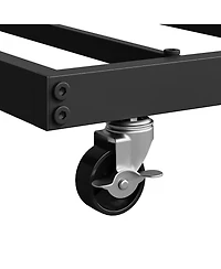 gaomon Trundle, Trundle Bed Twin with Heart-Shaped Headboard, Sturdy Metal Sofa Bed, Heavy-Duty Metal Bed Frame Support, Easy Assembly.