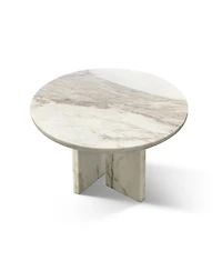 Streamdale Furniture Marble Coffee Table - Small 17.7 Inch