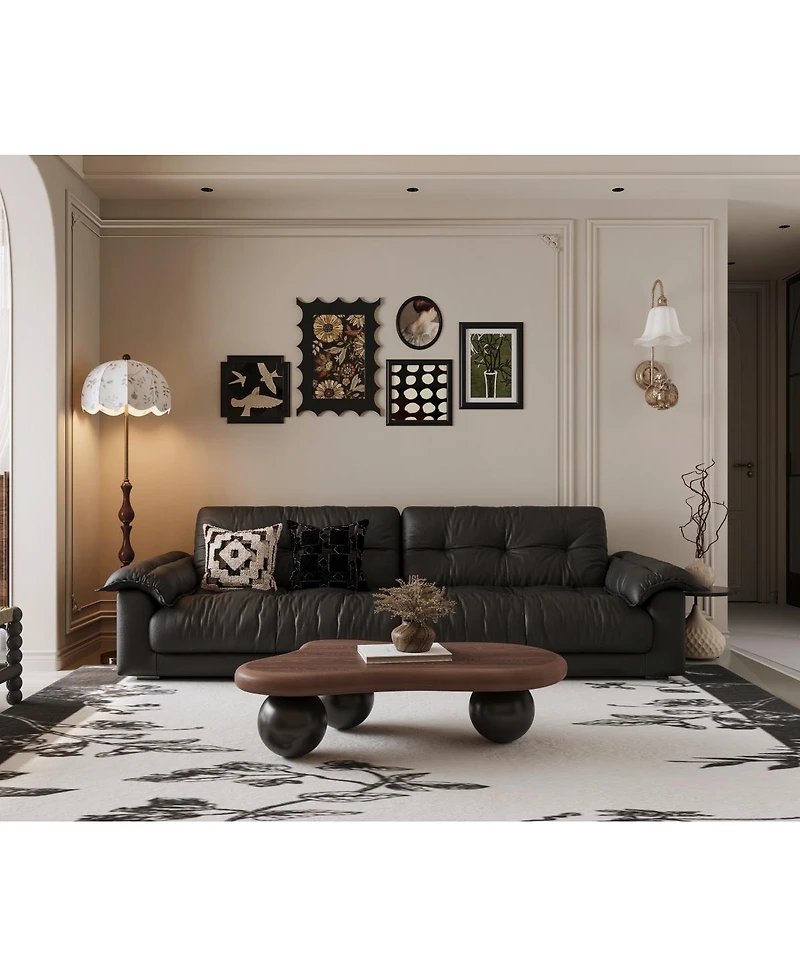 Streamdale Furniture 40" Cloud Coffee Table with 3 Ball Legs