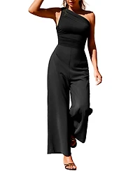 Cupshe Women's One-Shoulder Wide Leg Jumpsuit