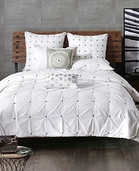 Ink+Ivy Sofia Embroidered Cotton Decorative Pillow, 20" x 20"