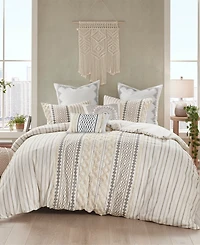 Ink+Ivy Bea Embroidered Decorative Pillow, 12" x 20"