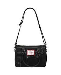 True Religion Denim Heritage Satchel with Top Handles & Crossbody Strap