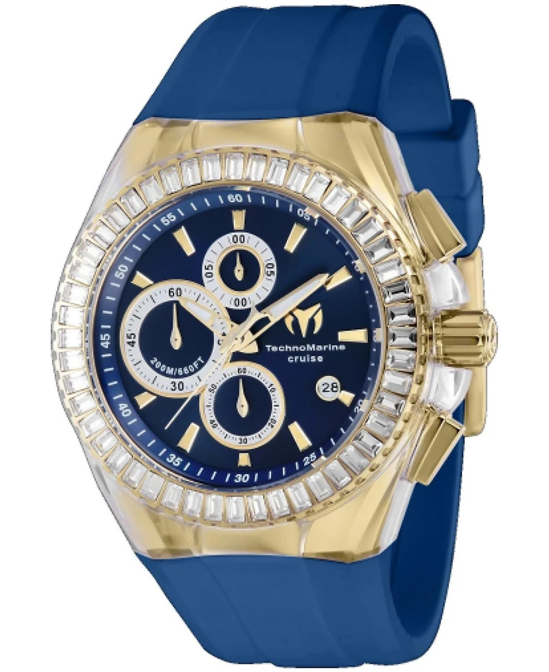 Technomarine Men's Tm-121158 Cruise Quartz Chronograph Blue Dial Watch