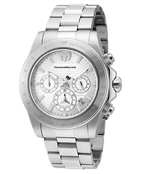 Technomarine Men's Tm-219000 Manta Quartz Chronograph White Dial Watch