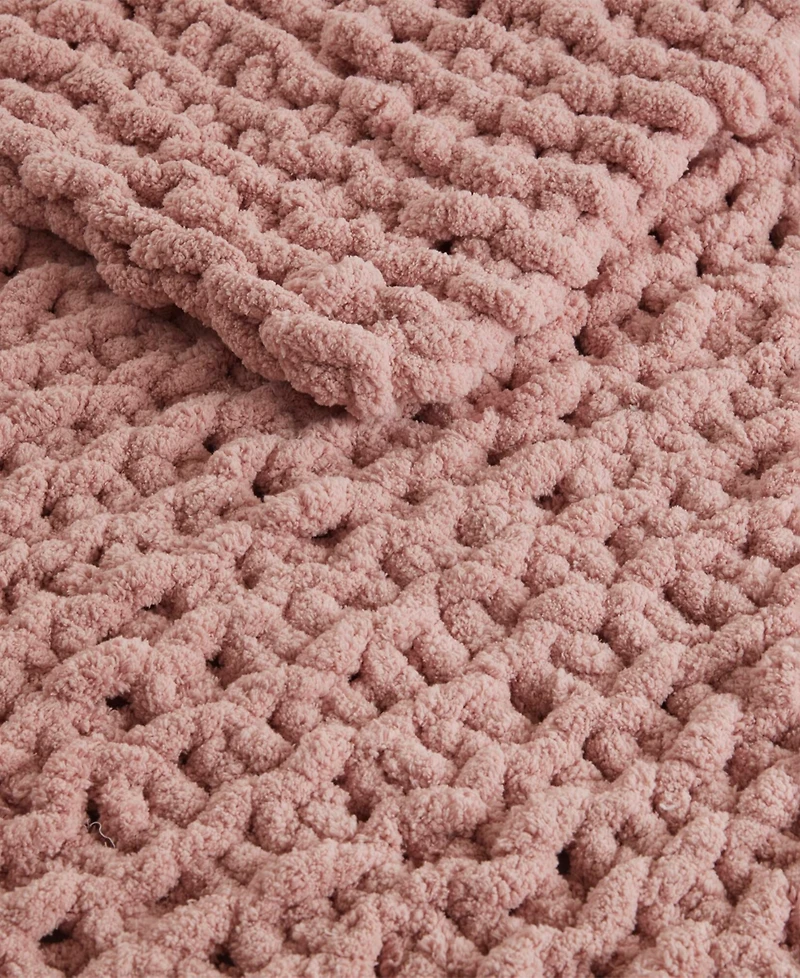 Madison Park Chunky-Knit Chenille Throw, 50" x 60"