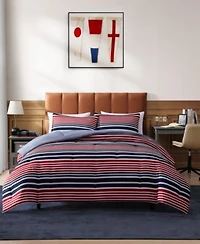 Tommy Hilfiger Favorite Stripe Washed Microfiber Comforter Sets