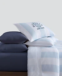Tommy Hilfiger Berkeley Stripe Washed Microfiber 3-Pc. Comforter Set, Queen