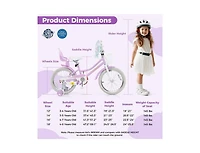 Hongge Girls Bike with Doll Seat and Streamers