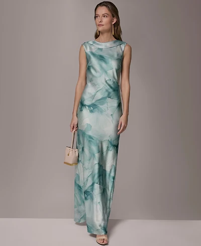Donna Karan New York Women's Sleeveless Print Maxi Dress