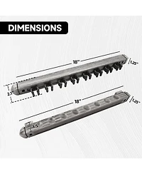Gse Games and Sports Expert Piece Wood Billiard Pool Cue Rack Wall Mounted Holders, Pool Cue Wall Rack Set - Brushed - 8 cue