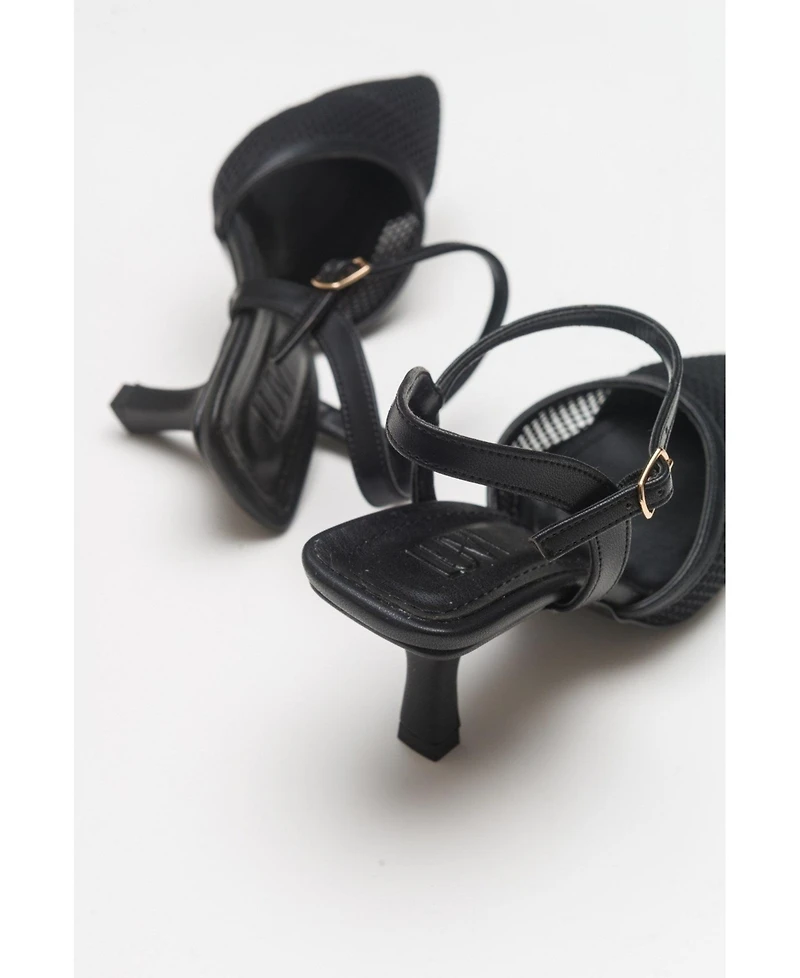 Prologue Shoes Women's Chic Mesh Pointed Toe Pump