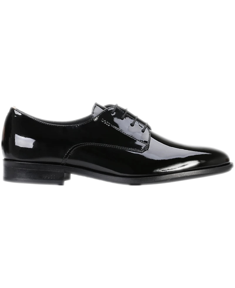 Boss by Hugo Men's Patent Leather Colby Printed Derby Dress Shoe