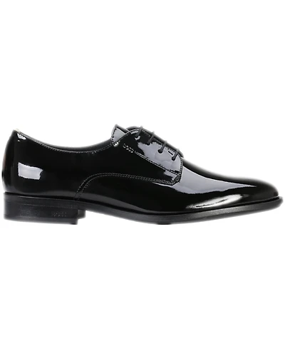 Boss by Hugo Men's Patent Leather Colby Printed Derby Dress Shoe