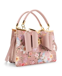 Like Dreams Amelie Floral Bow Small Satchel Bag